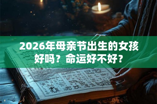 2026年母亲节出生的女孩好吗？命运好不好？