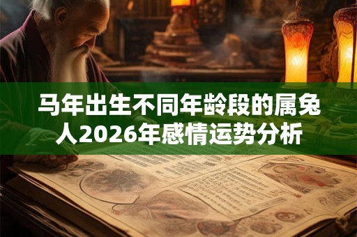 马年出生不同年龄段的属兔人2026年感情运势分析