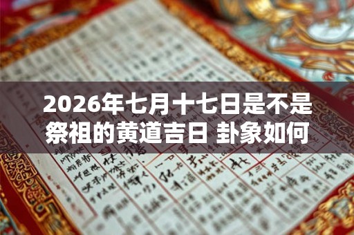 2026年七月十七日是不是祭祖的黄道吉日 卦象如何