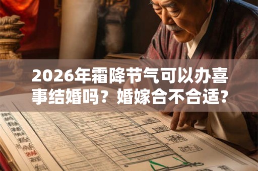 2026年霜降节气可以办喜事结婚吗？婚嫁合不合适？