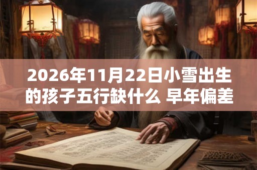 2026年11月22日小雪出生的孩子五行缺什么 早年偏差逐渐稳定 2026年11月22日小雪出生的孩子五行缺什么 早年偏差逐渐稳定
