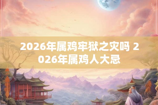2026年属鸡牢狱之灾吗 2026年属鸡人大忌