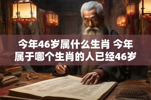 今年46岁属什么生肖 今年属于哪个生肖的人已经46岁了