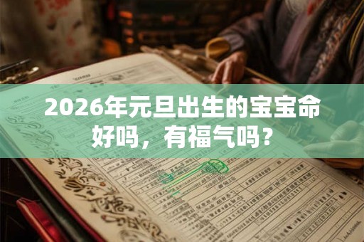 2026年元旦出生的宝宝命好吗，有福气吗？