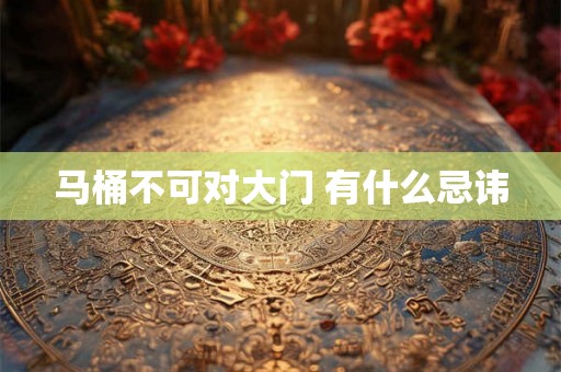 马桶不可对大门 有什么忌讳