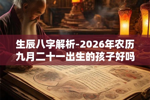 生辰八字解析-2026年农历九月二十一出生的孩子好吗