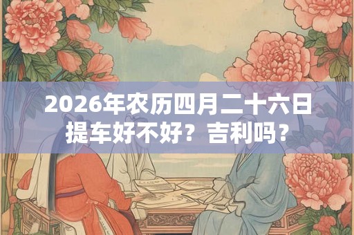 2026年农历四月二十六日提车好不好？吉利吗？