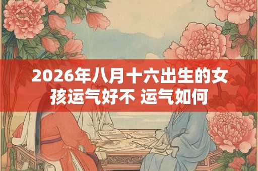 2026年八月十六出生的女孩运气好不 运气如何