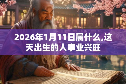 2026年1月11日属什么,这天出生的人事业兴旺