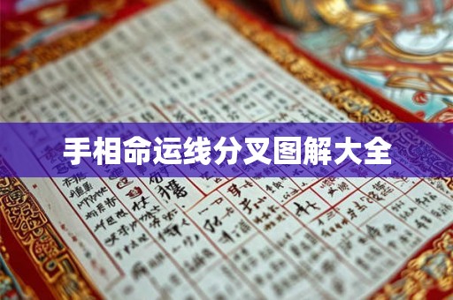 手相命运线分叉图解大全