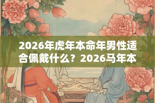 2026年虎年本命年男性适合佩戴什么？2026马年本命年多少岁？
