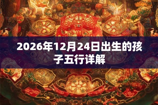 2026年12月24日出生的孩子五行详解