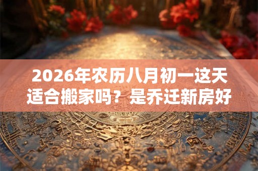 2026年农历八月初一这天适合搬家吗？是乔迁新房好日子吗