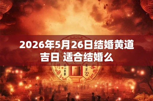 2026年5月26日结婚黄道吉日 适合结婚么