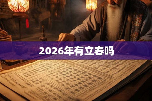 2026年有立春吗