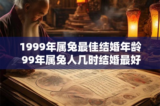 1999年属兔最佳结婚年龄 99年属兔人几时结婚最好