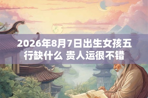 2026年8月7日出生女孩五行缺什么 贵人运很不错 2026年8月7日出生女孩五行缺什么 贵人运很不错