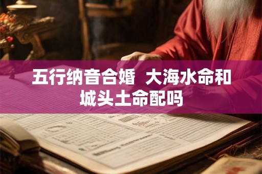 五行纳音合婚  大海水命和城头土命配吗