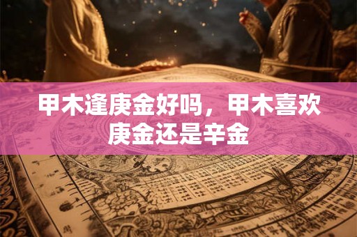 甲木逢庚金好吗，甲木喜欢庚金还是辛金