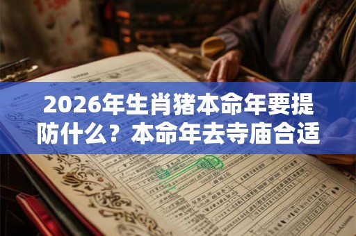 2026年生肖猪本命年要提防什么？本命年去寺庙合适吗？