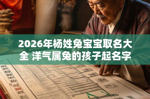 2026年杨姓兔宝宝取名大全 洋气属兔的孩子起名字 2026年杨姓兔宝宝取名大全 洋气属兔的孩子起名字