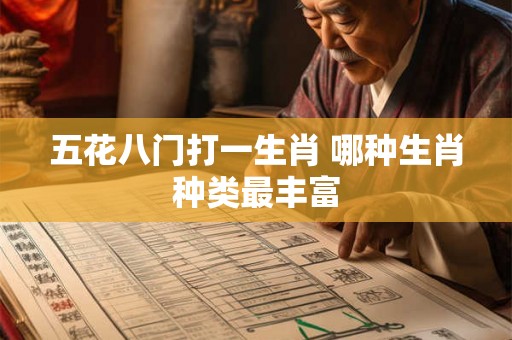 五花八门打一生肖 哪种生肖种类最丰富