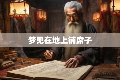 梦见在地上铺席子 梦见在地上铺席子