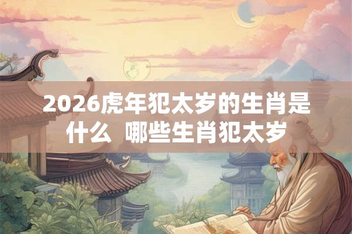 2026虎年犯太岁的生肖是什么  哪些生肖犯太岁