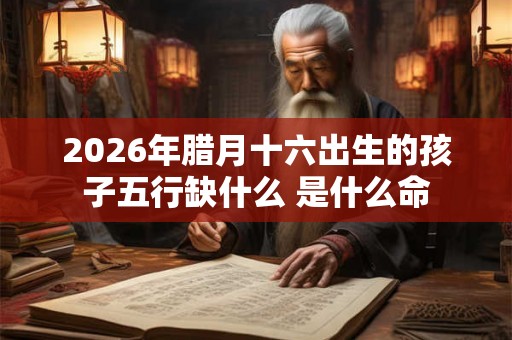 2026年腊月十六出生的孩子五行缺什么 是什么命