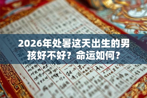 2026年处暑这天出生的男孩好不好？命运如何？