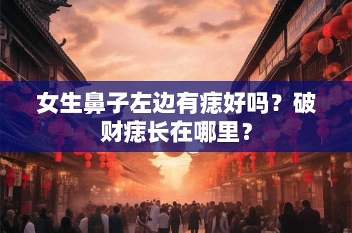 女生鼻子左边有痣好吗?破财痣长在哪里? 女生鼻子左边有痣好吗?破财痣长在哪里?