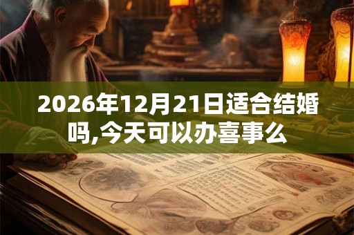 2026年12月21日适合结婚吗,今天可以办喜事么 2026年12月21日适合结婚吗,今天可以办喜事么