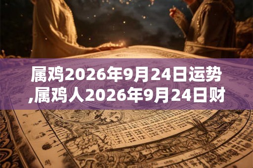 属鸡2026年9月24日运势,属鸡人2026年9月24日财运,生肖鸡2026年9月24日运势 属鸡2026年9月24日运势,属鸡人2026年9月24日财运,生肖鸡2026年9月24日运势