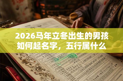 2026马年立冬出生的男孩如何起名字，五行属什么