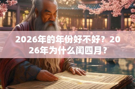 2026年的年份好不好?2026年为什么闰四月? 2026年的年份好不好?2026年为什么闰四月?