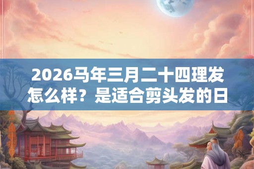 2026马年三月二十四理发怎么样?是适合剪头发的日子吗? 2026马年三月二十四理发怎么样?是适合剪头发的日子吗?