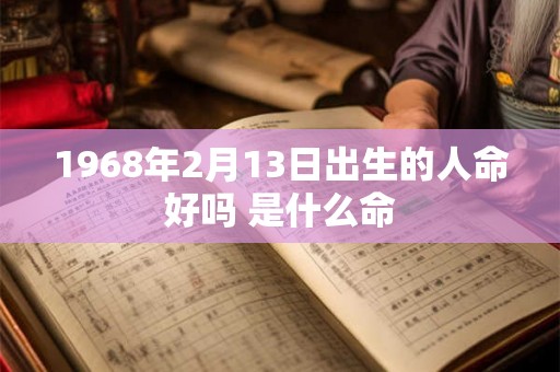 1968年2月13日出生的人命好吗 是什么命