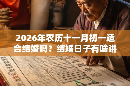 2026年农历十一月初一适合结婚吗？结婚日子有啥讲究？