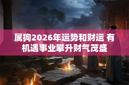 属狗2026年运势和财运 有机遇事业攀升财气茂盛