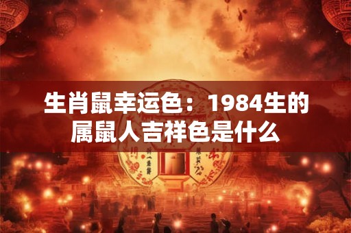 生肖鼠幸运色：1984生的属鼠人吉祥色是什么