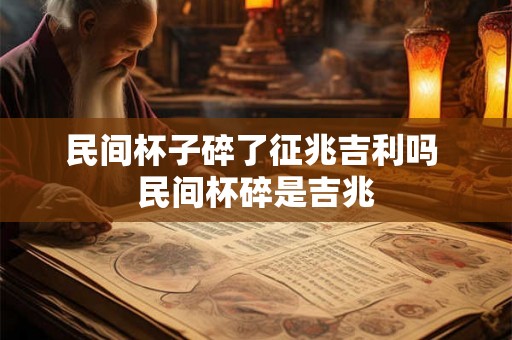 民间杯子碎了征兆吉利吗 民间杯碎是吉兆