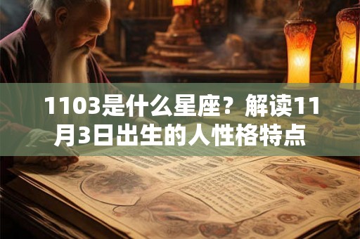 1103是什么星座？解读11月3日出生的人性格特点