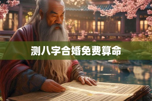 测八字合婚免费算命