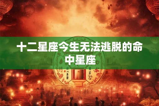 十二星座今生无法逃脱的命中星座