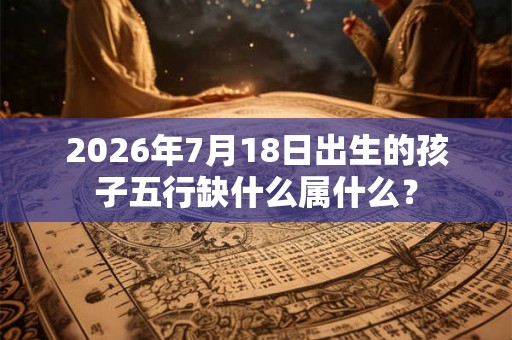 2026年7月18日出生的孩子五行缺什么属什么? 2026年7月18日出生的孩子五行缺什么属什么?