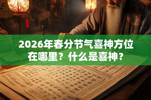 2026年春分节气喜神方位在哪里？什么是喜神？
