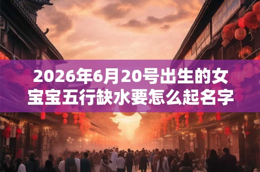 2026年6月20号出生的女宝宝五行缺水要怎么起名字