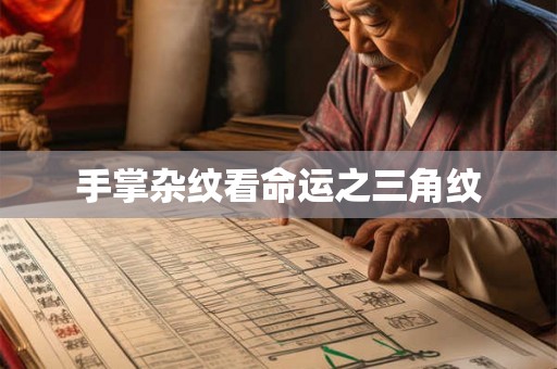 手掌杂纹看命运之三角纹