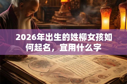 2026年出生的姓柳女孩如何起名，宜用什么字