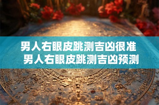 男人右眼皮跳测吉凶很准  男人右眼皮跳测吉凶预测